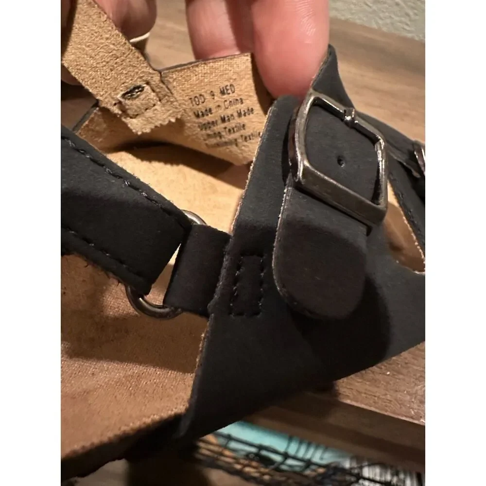 NWOT Jumping Beans Unisex Toddler Birk Style Sandals Size 9